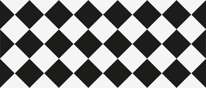 Covoare cu romburi alb-negru - TenStickers