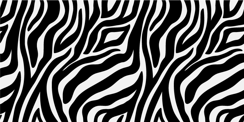 Covor din vinil cu imprimeu zebra - TenStickers