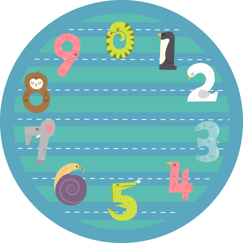 Covor de vinil pentru copii circuit circular - TenStickers