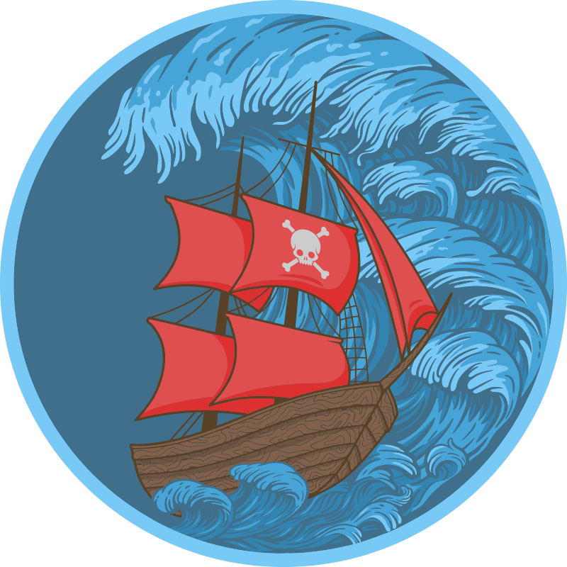 Covor de vinil jocuri timp de joacă pirat - TenStickers