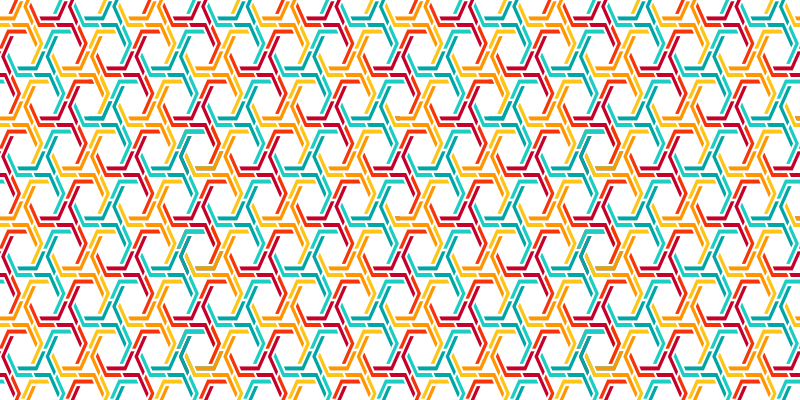 Covor de vinil geometric model de interblocare - TenStickers