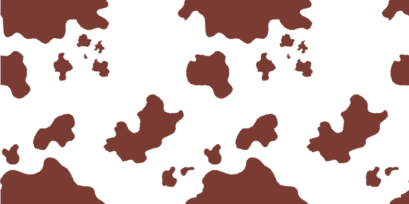 Covor vinil print animalier pete de piele de vacă - TenStickers