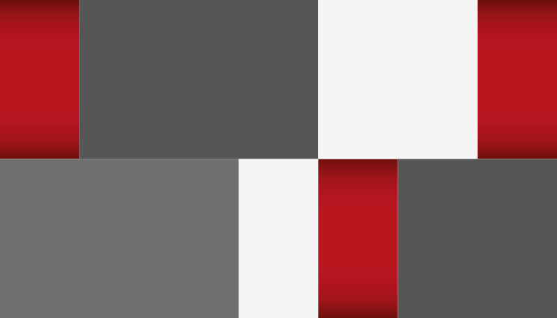 Covoare geometrice de țiglă roșie, albă și gri - TenStickers