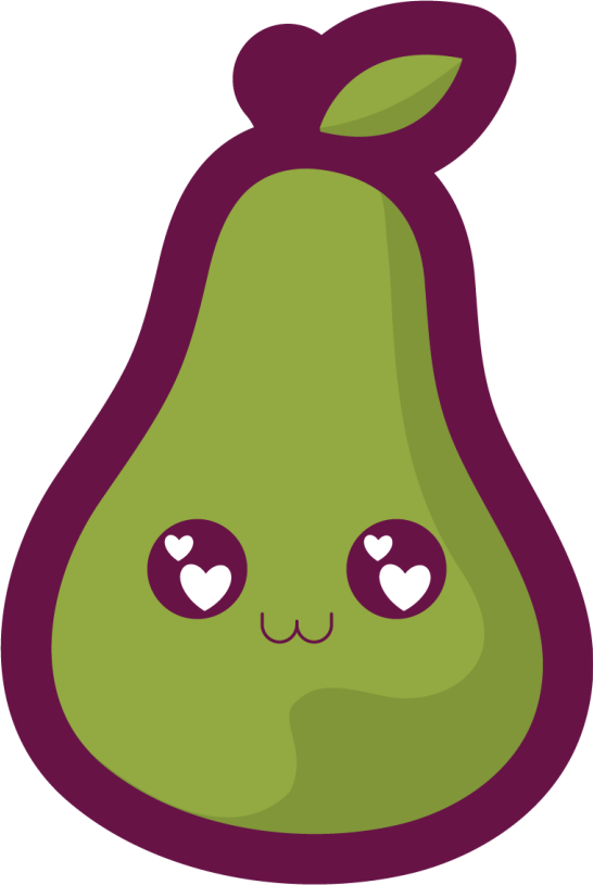 Covor de vinil pepiniere design drăguț de avocado - TenStickers