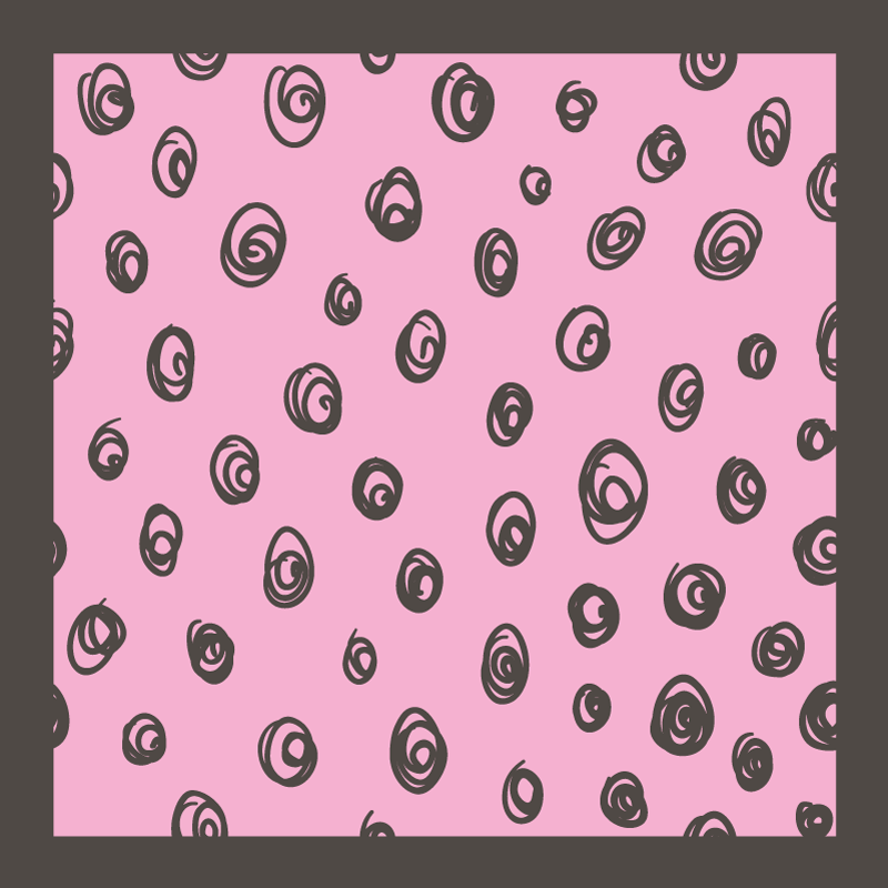 Covoare din vinil cu buline negre și roz - TenStickers