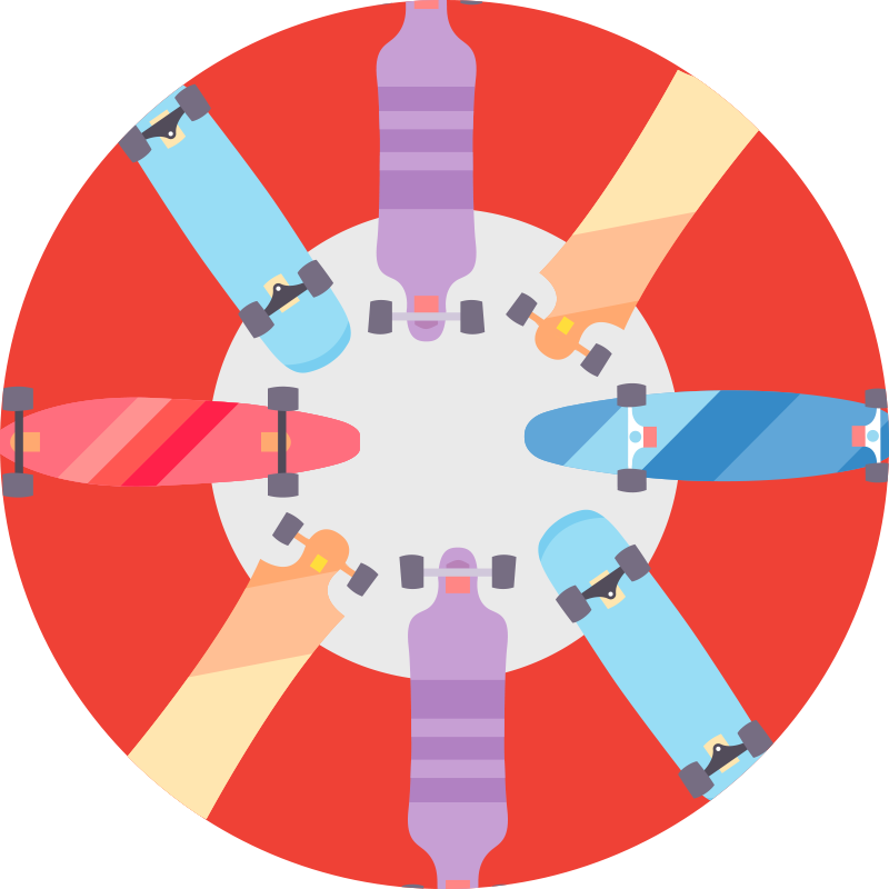 Covor de vinil jocuri joc de societate circular - TenStickers