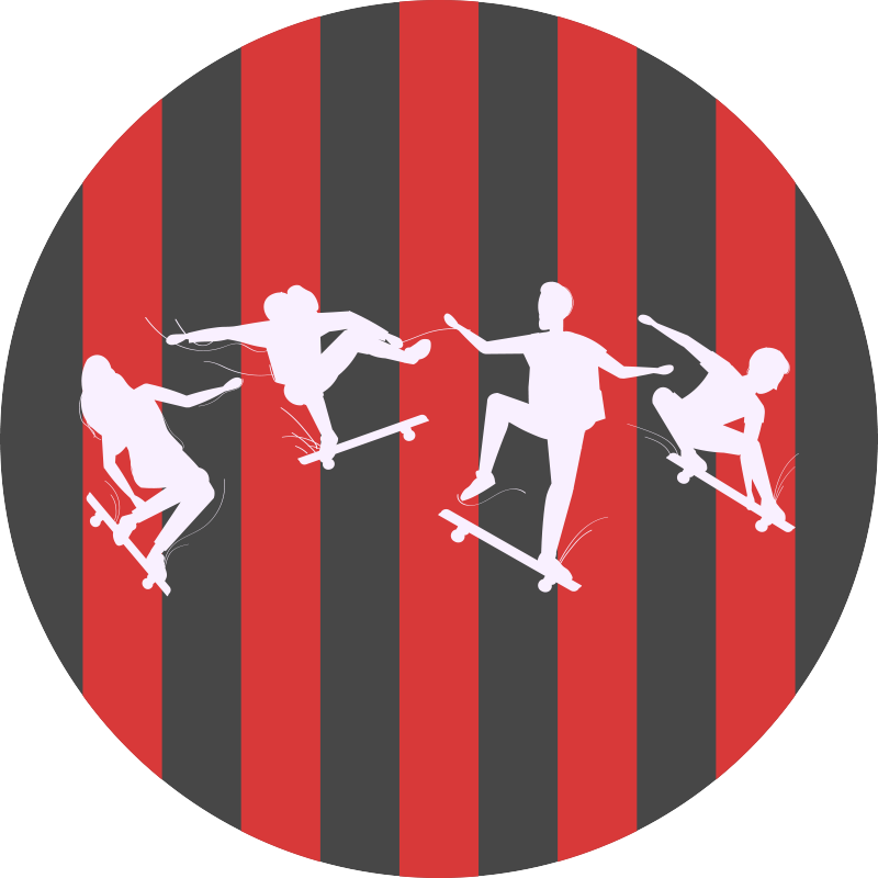 Covor de vinil jocuri siluete de scrimă - TenStickers