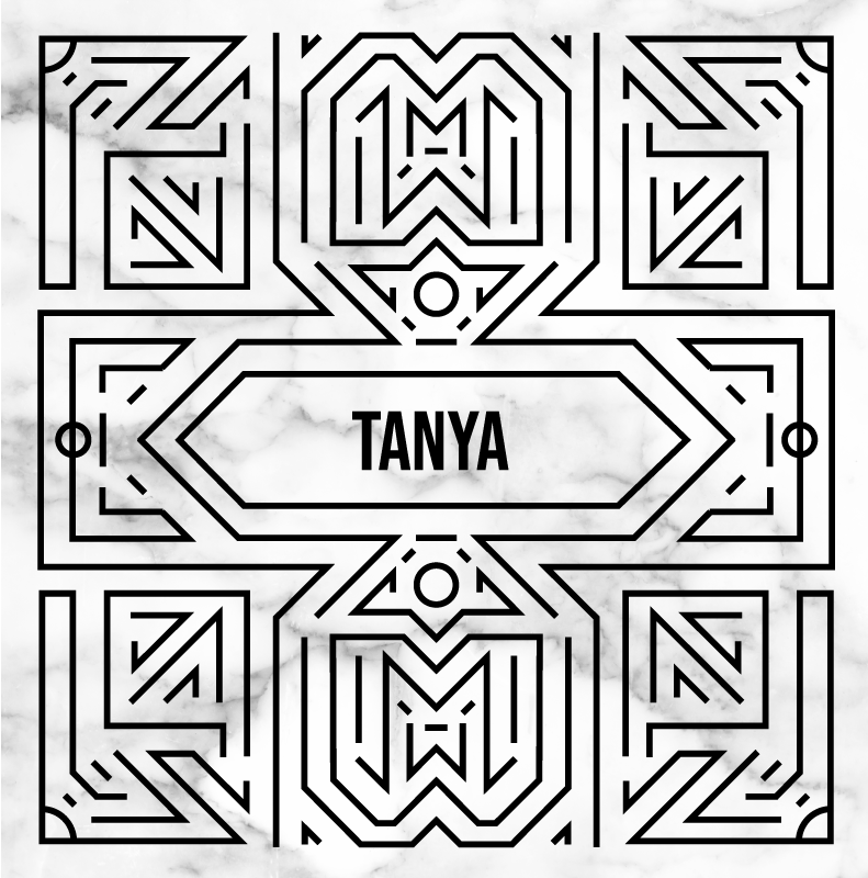 Covor de vinil Adolescenți labirint art déco - TenStickers