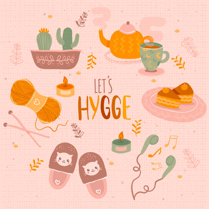 Covor de vinil adolescenți design cozy hygge - TenStickers