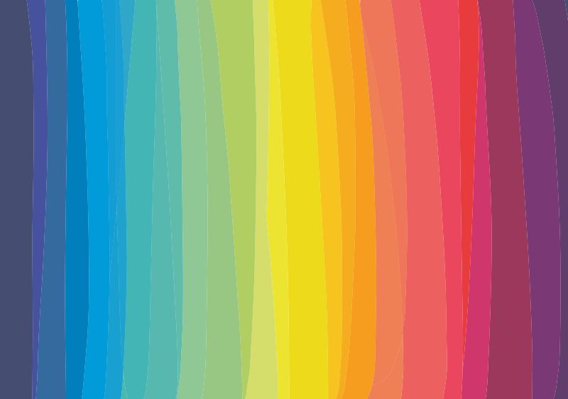 Covor de podea din vinil cu dungi curcubeu - TenStickers