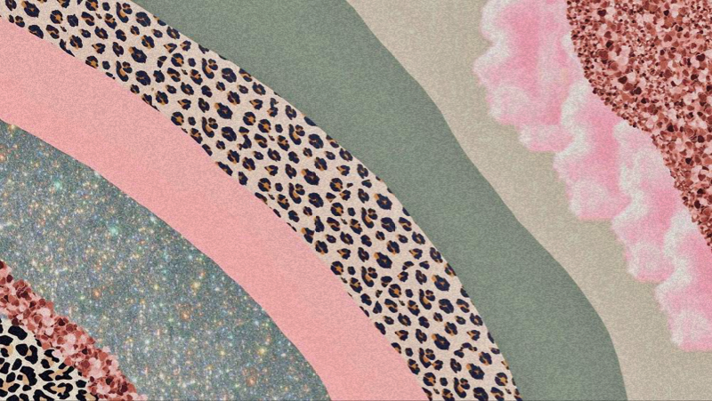 Covor vinil dormitor valuri de culoare stratificate - TenStickers