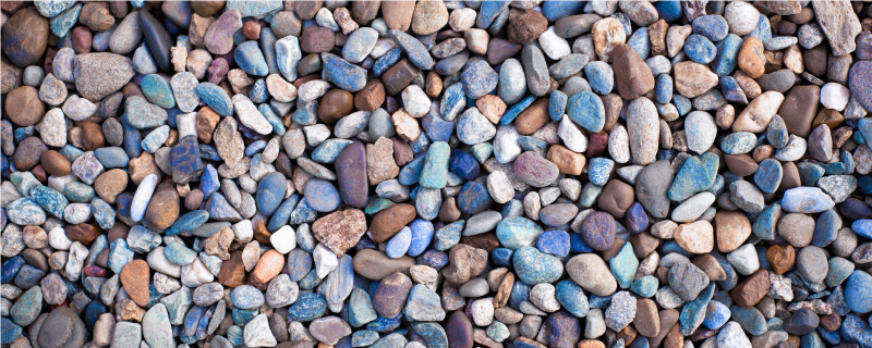 Covor de vinil de bucătărie cu pietricele colorate - TenStickers