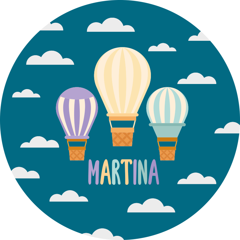 Alții covor de vinil baloane cu aer cu nume - TenStickers