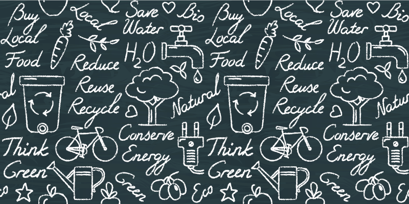 Pardoseală de bucătărie cu model de tablă - TenStickers