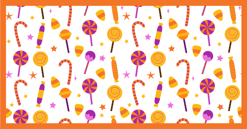 Covor de vinil pentru bucătărie design colorat de bomboane - TenStickers