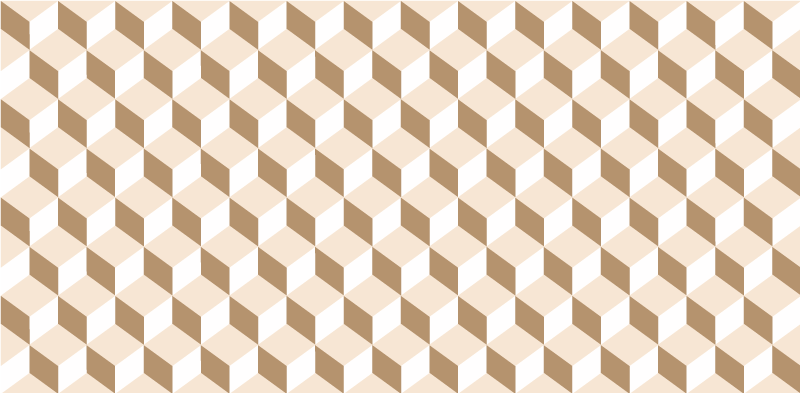 Covor de vinil pentru bucătărie model fagure cubic - TenStickers