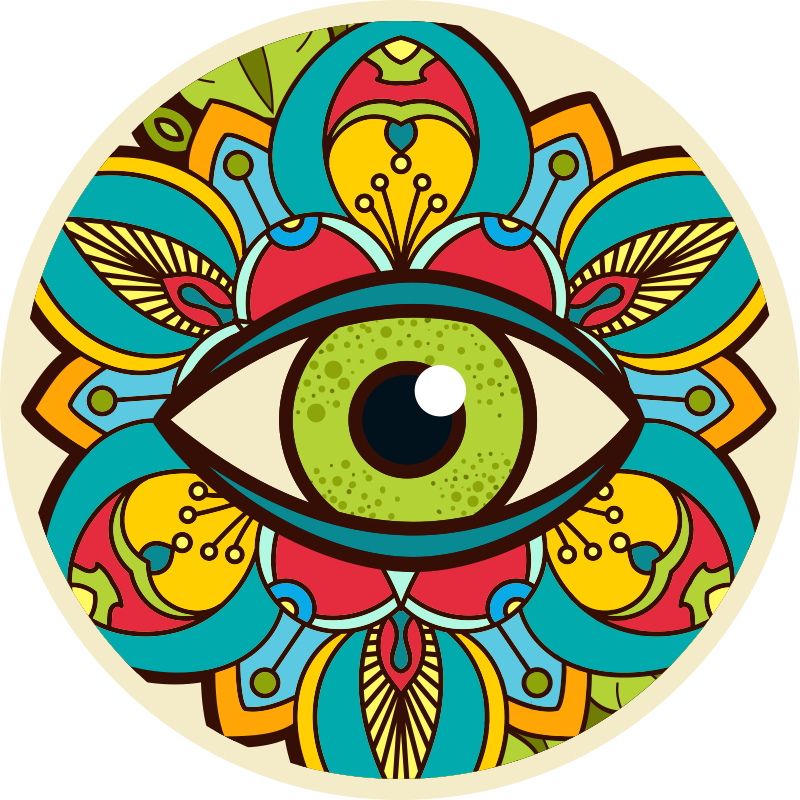 Pardoseala de bucătărie eye of fatima - TenStickers