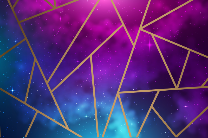 Galaxie triunghi faianță covor faianță - TenStickers