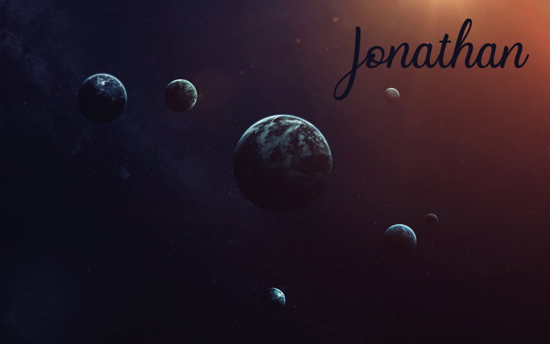 Covor de vinil Adolescenți design ceresc cu nume - TenStickers