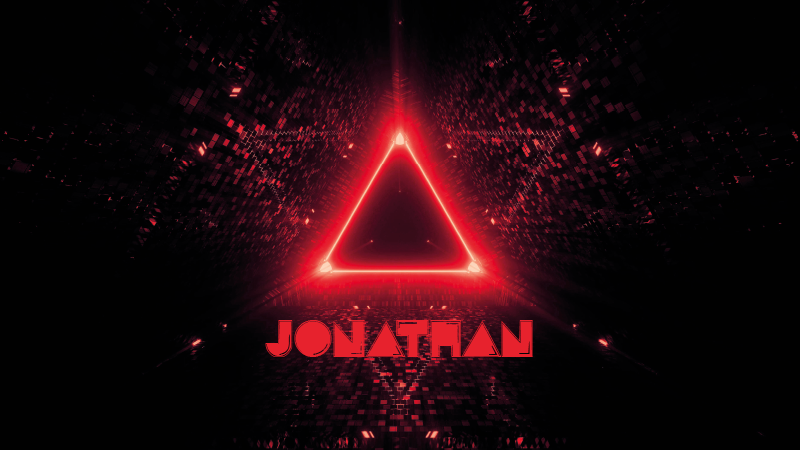 Covor de vinil Adolescenți triunghi neon cu nume - TenStickers