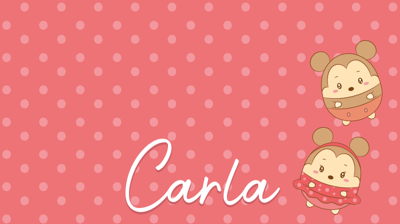 Alții covor de vinil șoareci mici cu nume - TenStickers