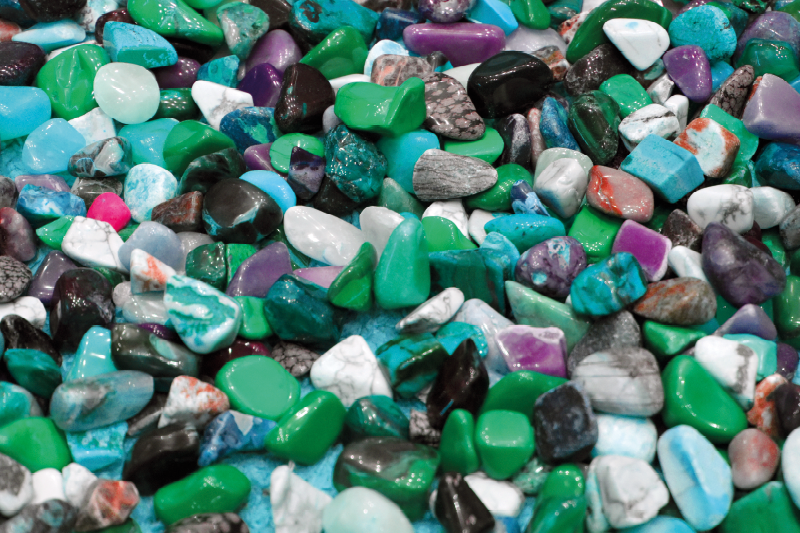 Covor de vinil efect de piatră mozaic de pietricele colorate - TenStickers