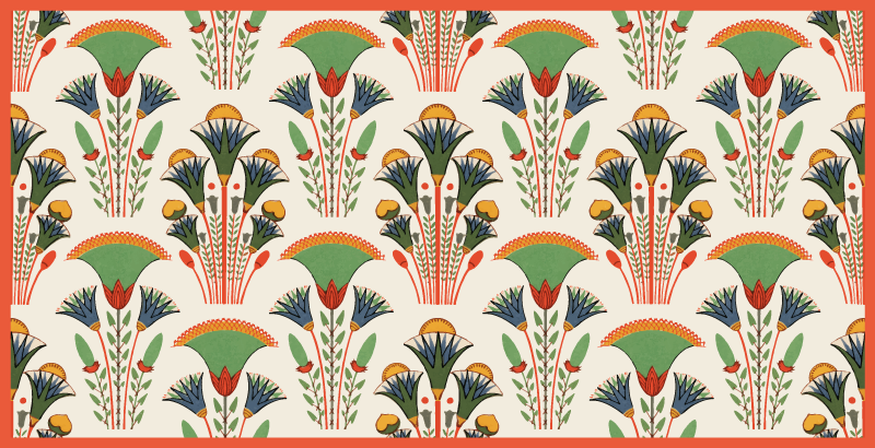 Covor de vinil vintage în stil egiptean - TenStickers