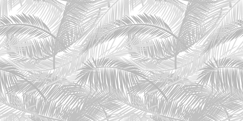 Covor tropical frunze gri vinil natura - TenStickers