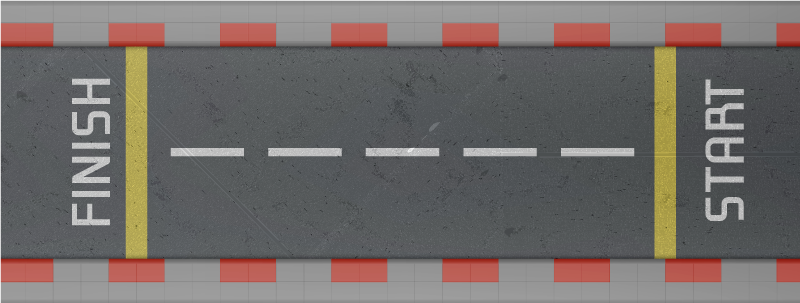 Covor de vinil drumuri pistă de curse clasică - TenStickers