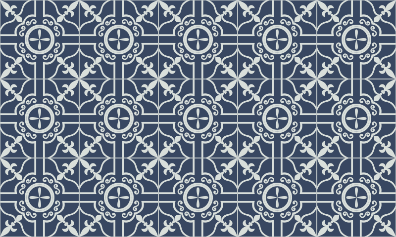 Ruskin blue sheet vinyl flooring tile covor - TenStickers