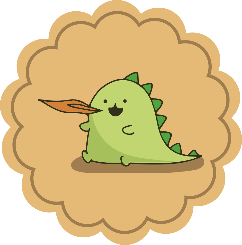 Covor de vinil pentru copii personaj de desene animate verde - TenStickers