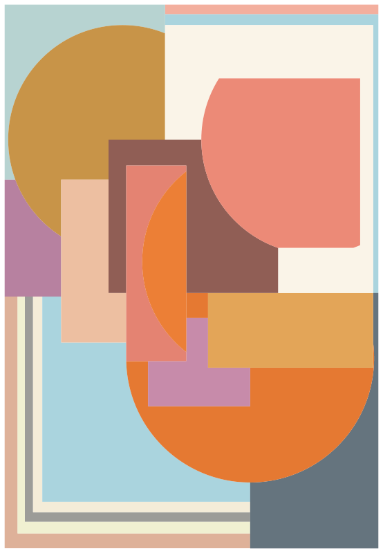 Covor de vinil geometric forme izbitoare - TenStickers