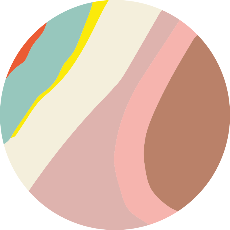 Covoruri vinil rotund curenți de nuanțe blânde - TenStickers