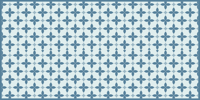 Covor vinil efect de țiglă motiv botanic atemporal - TenStickers