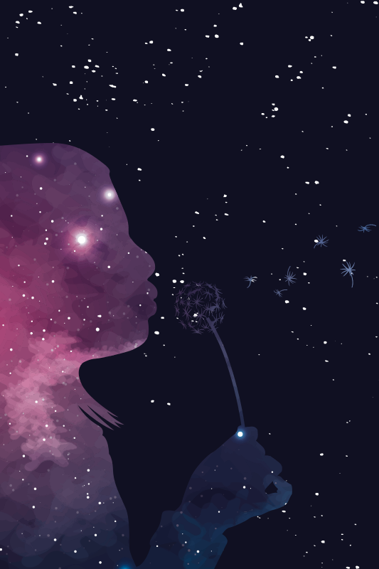 Covor de vinil univers pentru fete - TenStickers