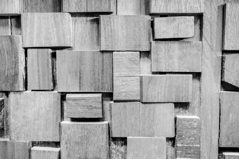 Covor vinil lemn blocuri texturate - TenStickers