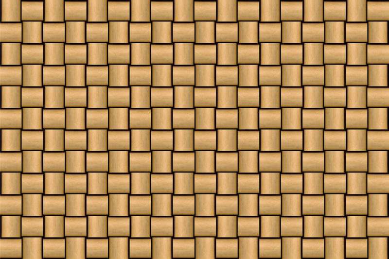 Covor vinil lemn model de țiglă maro - TenStickers