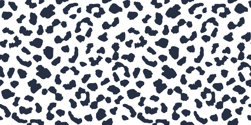 Covor alb din piele de leopard din vinil - TenStickers