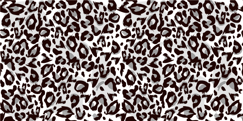Covor vinil print animalier motivul loviturilor de leopard - TenStickers