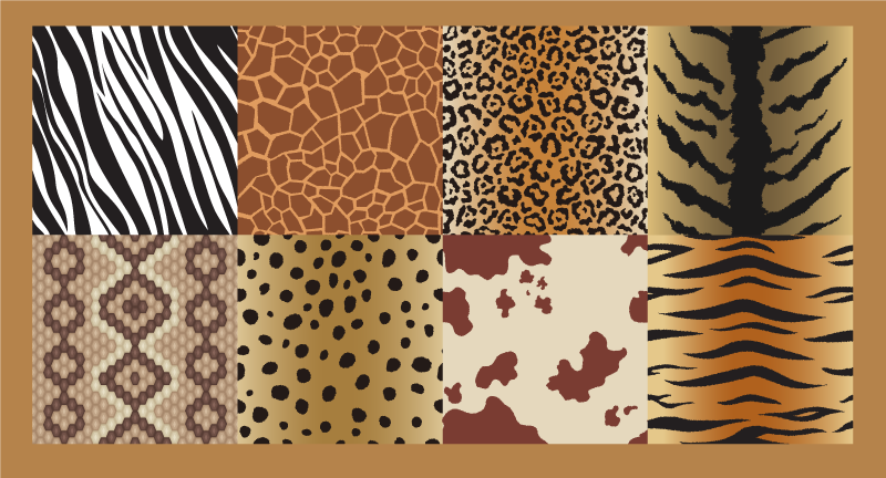 Covor vinil print animalier modele în stil safari - TenStickers