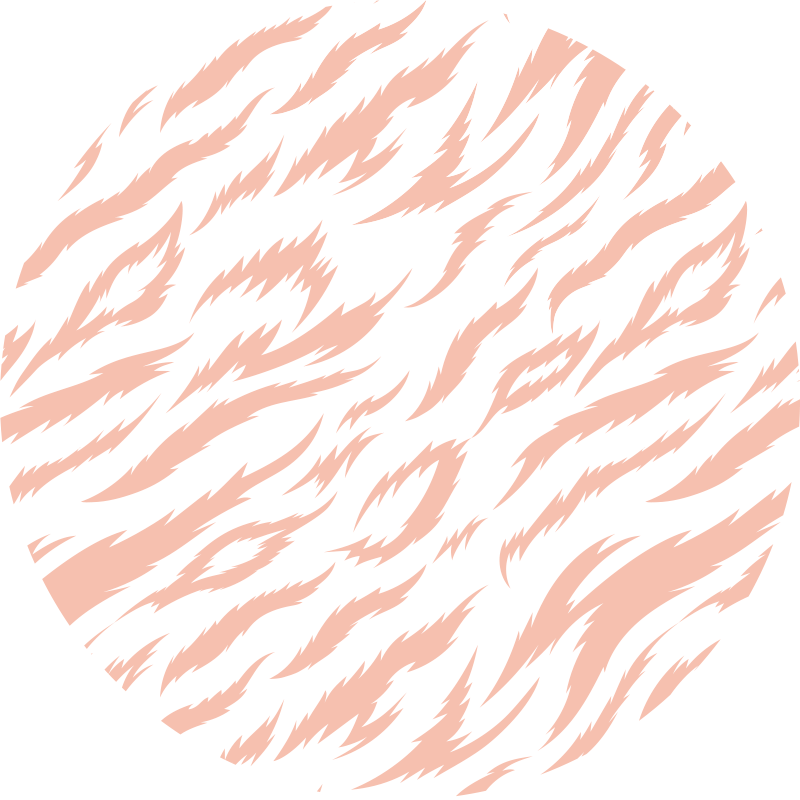 Covor vinil print animalier motiv cu dungi de tigru - TenStickers