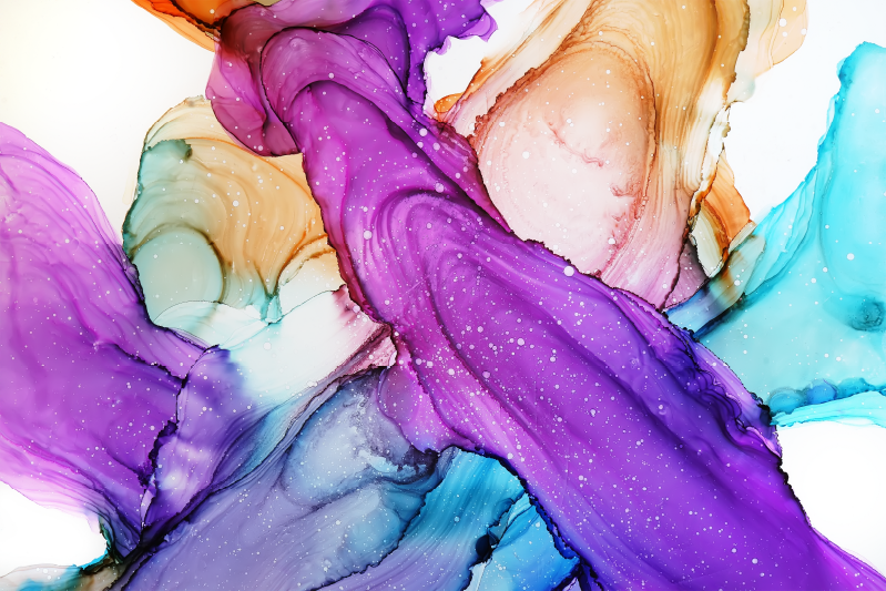 Covor dormitor amestecat culori abstracte - TenStickers