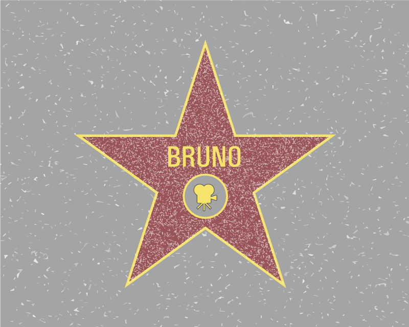 Covor de vinil cu nome recunoașterea stelelor - TenStickers