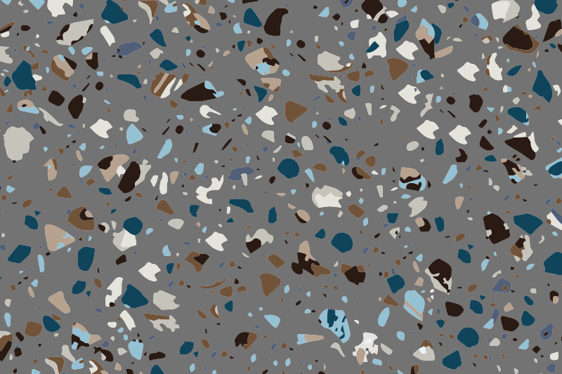 Covor de vinil marmura pietricele de terrazzo amestecate - TenStickers