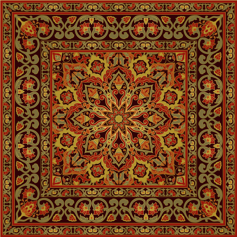Covor de bucatarie efect mandala persian bucatarie - TenStickers