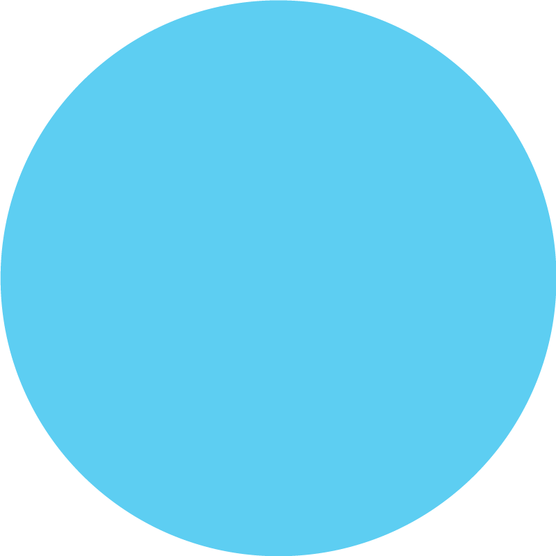 Covor vinil albastru design circular monocolor - TenStickers