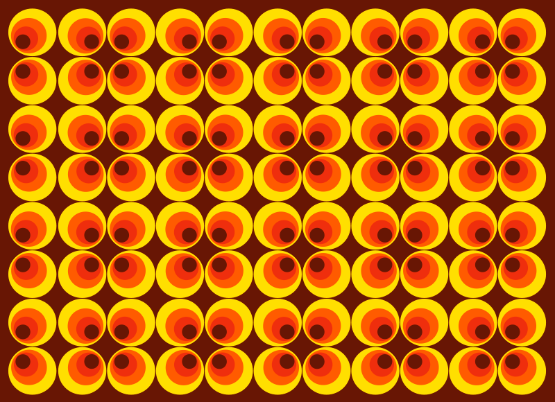 Covor de vinil texturat motive rotunde vibrante - TenStickers