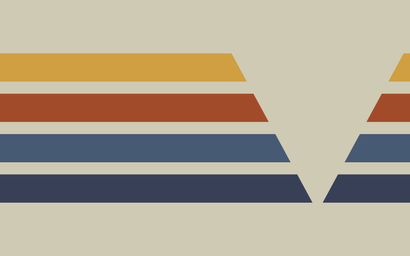 Covor de vinil geometric motiv cu dungi chevron - TenStickers