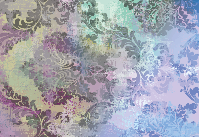 Covor vinil flori și plante design artistic boem - TenStickers