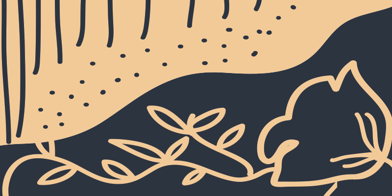 Covor vinil cu aspect de natura motiv cu frunze bej - TenStickers